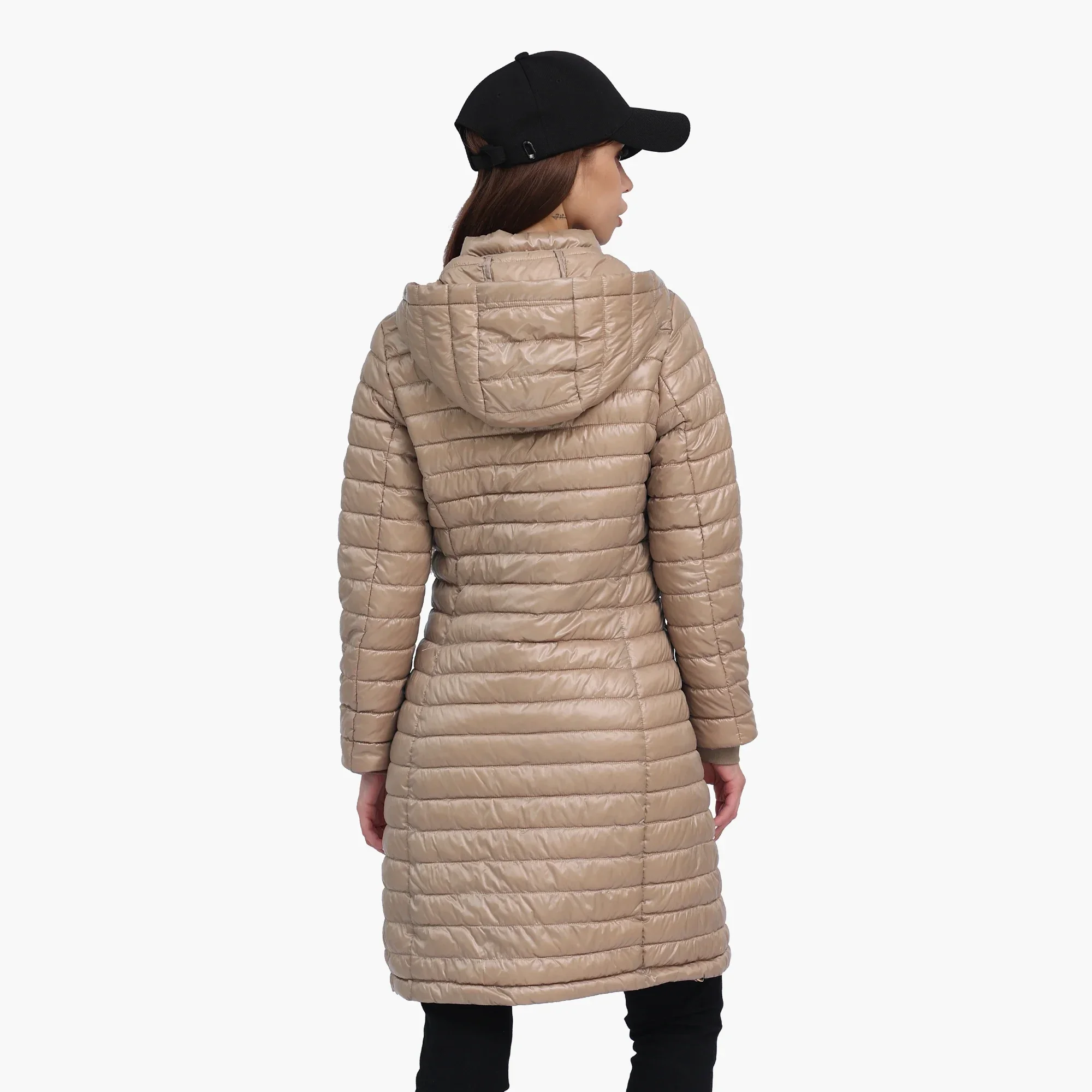 SANTELON женская длинная теплая сверхлегкая портативная куртка-пуховик зимняя