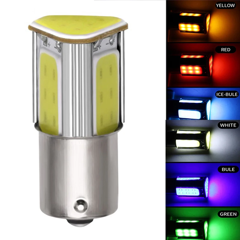 

2pcs Led COB Auto Brake Light S25 1156 1157 Car Bulbs Rear Turn Signal Lamp Parking 12V