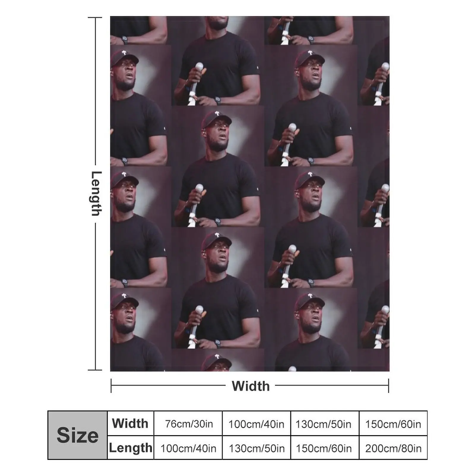 Oll Stormzy Music ivv4 Tour 2020 плед модные диваны винтажные одеяла