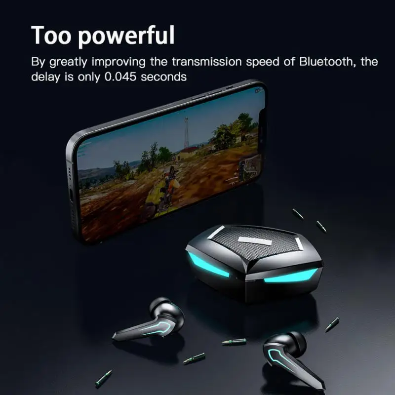 

2023 New Low Latency Gaming Headset 120h Standby Time Noise Reduction Music Headphones Stereo Bluetooth Earphone Tws Earbuds