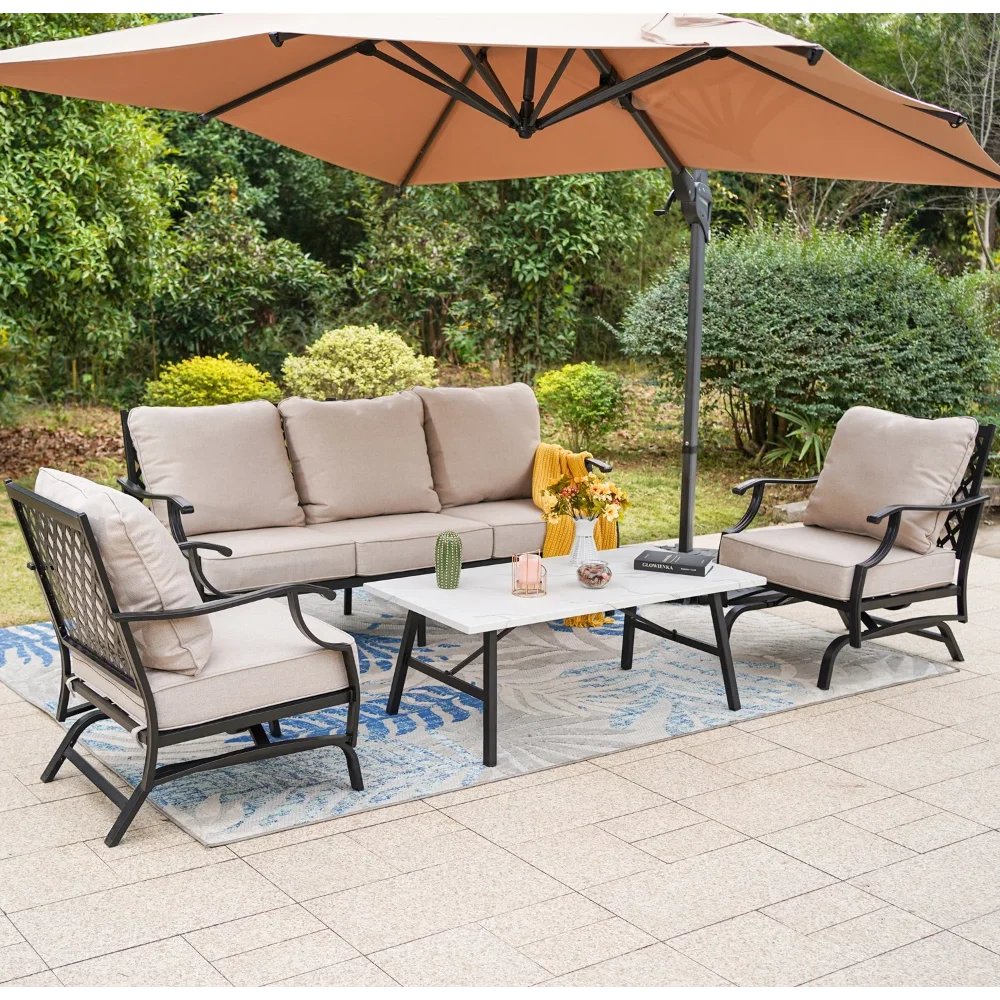 

Студийный 5-местный диван MF для разговора, семейный диван бежевого цвета для 5 человек