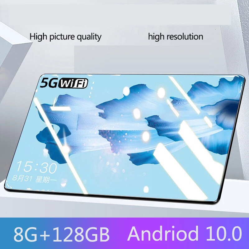

Планшет на Android 2022, десять ядер, экран 10,1 дюйма, 8 ГБ + 128 ГБ