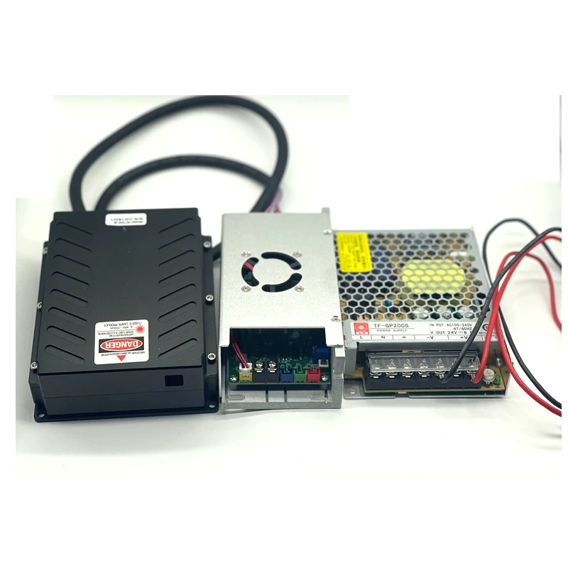 

RGB 10W White Red/Green/Blue Laser Diode Module Stage Lighting W/ 24V Power Supply TTL & Analog