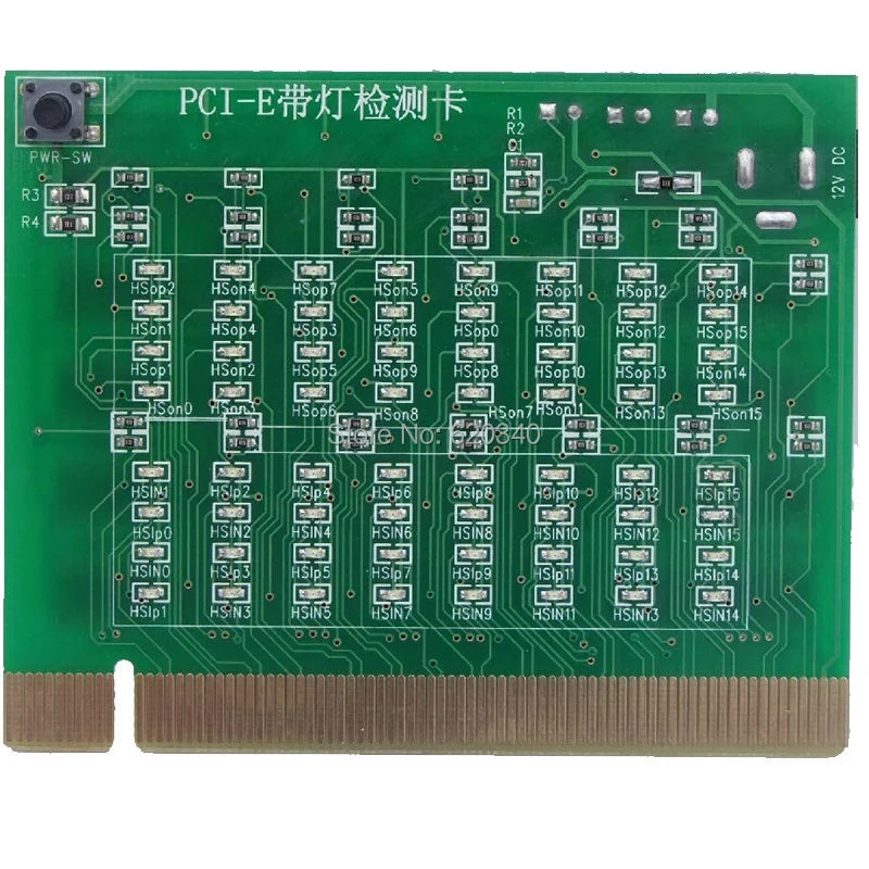 

PCI-E 16X 8X PCI Slot Tester Card for Motherboard Detect the Southbridge Short or Open PCI-E with Light Tester