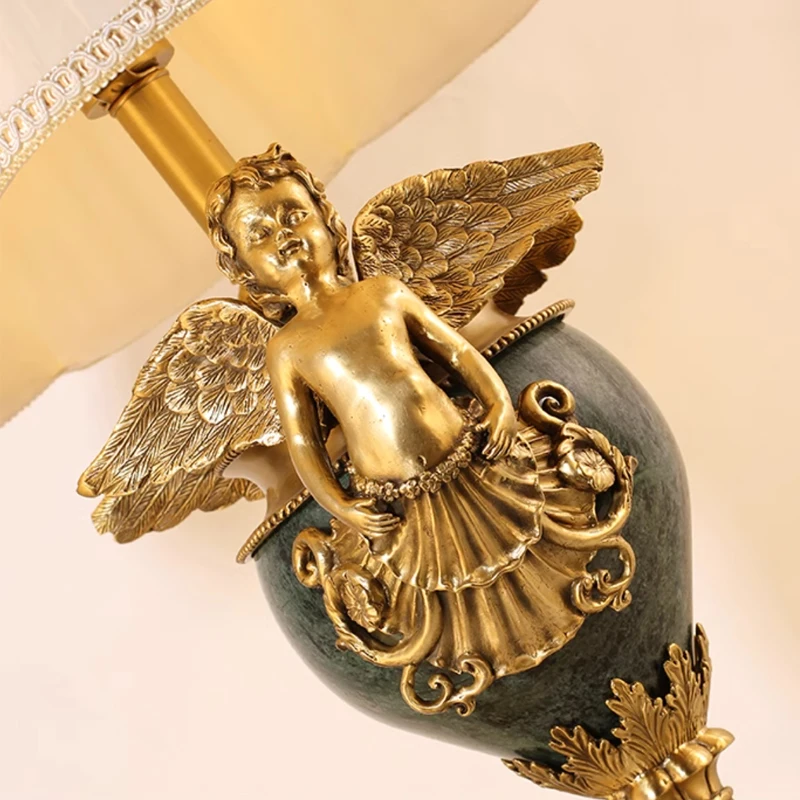 Латунные настольные лампы с бирюзовым журавлем медная настольная лампа