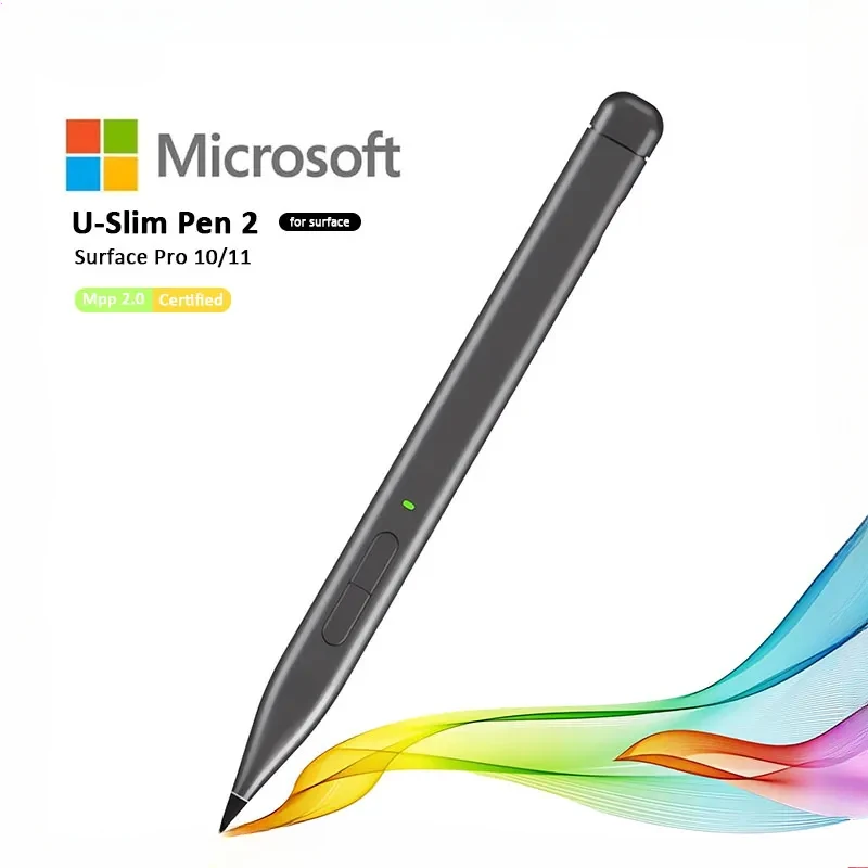 Фото Тонкая ручка 2 для Microsoft Surface Pro 10, 8, 9, 4096, чернильный стилус с функцией Palm Rejection, карандаш для Surface Laptop Studio 2 Duo 2 Asus Hp Dell №1