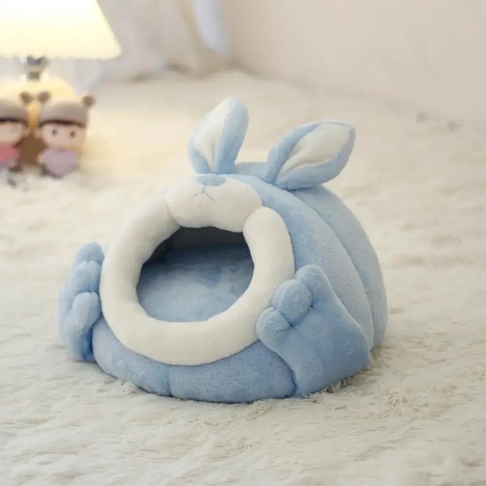 Домик для хомяка в форме кролика убежище съемная подушка спальная клетка морская