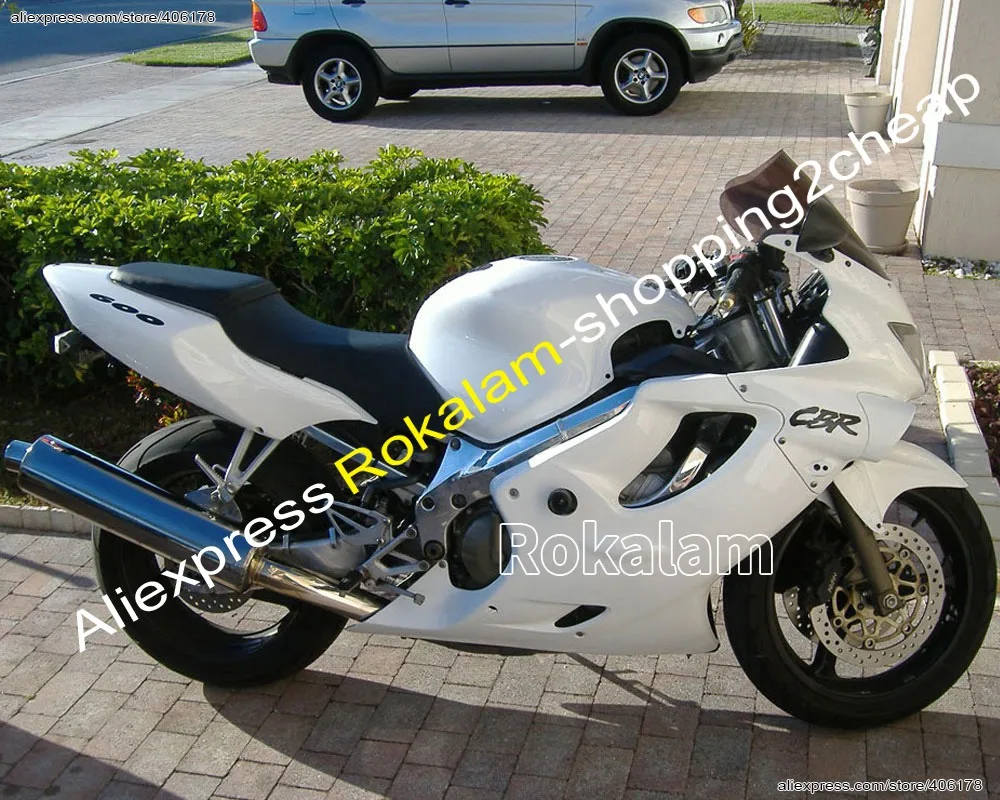 

Обтекатель Подходит для Honda CBR600F4 CBR600 F4 CBR 600 600F4 99-00 1999-2000 полностью белые дорожные Обтекатели (литьё под давлением)