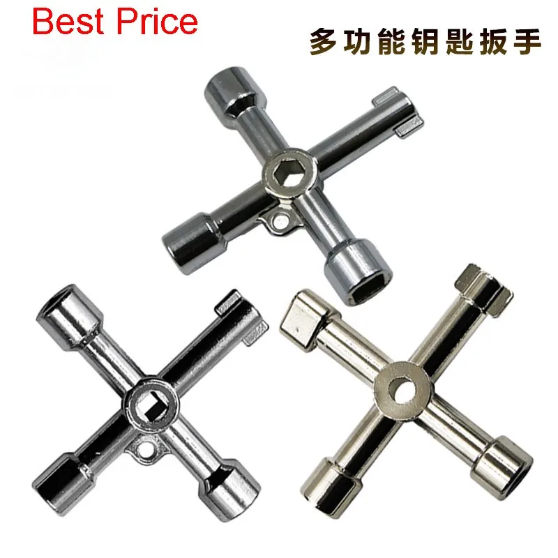 

200 шт. Многофункциональный крестовой Электрический шкаф управления внутренний треугольный ключ Лифт дверной счетчик клапан квадратное отверстие Круглый