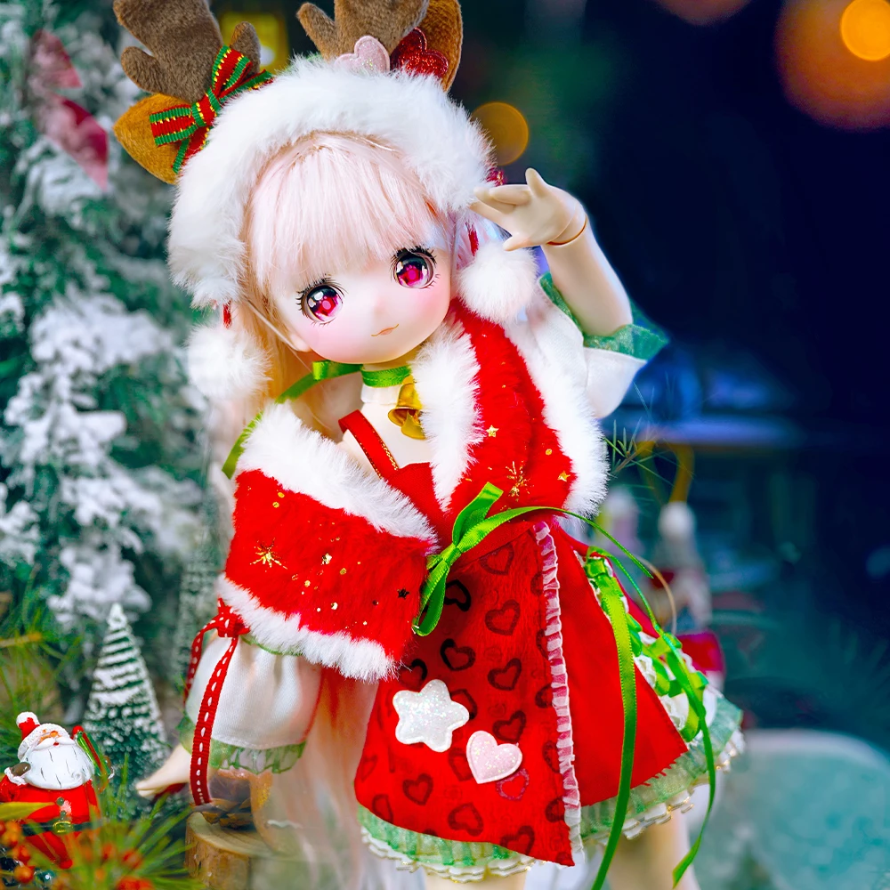 Фото Кукла милая Fawn DBS 1/4 BJD сказочная девушка, семейная картонная игрушка Lala Ruru Egg ACGN SD коллекционная игрушка №5