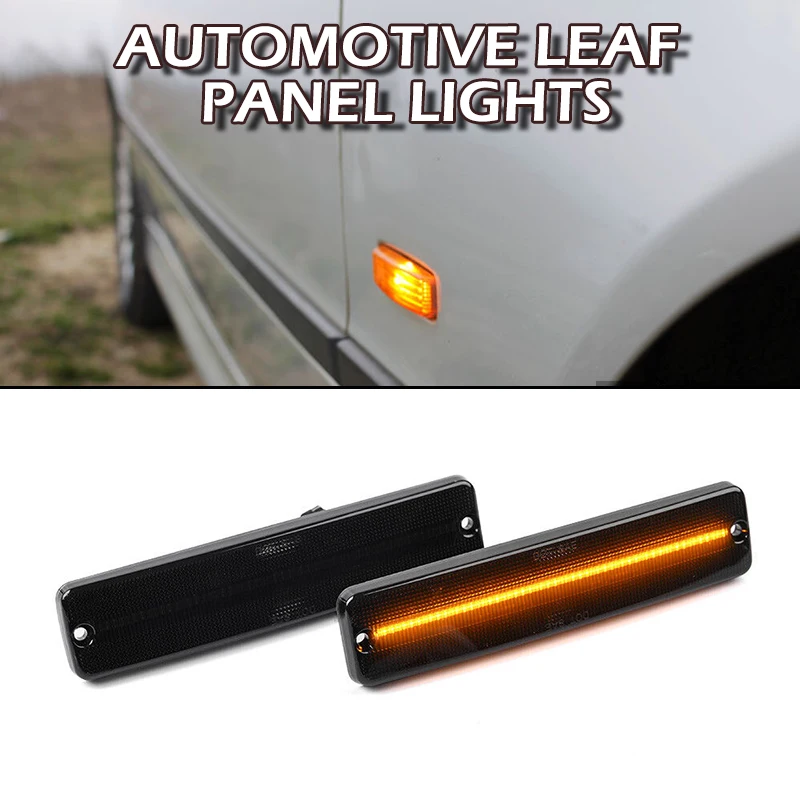 

2Pc Car LED Side Marker Lights IP67 ABS Housing Amber Automobile Signal Lamp For Jeep Wrangler YJ 1987-1995