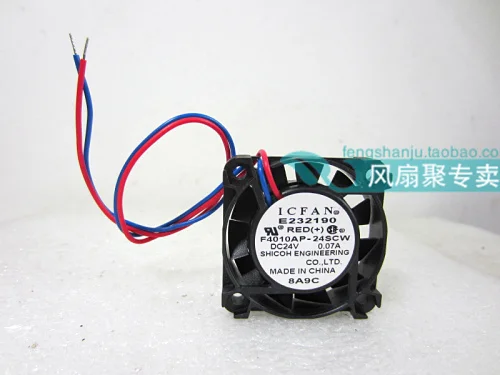 Бесплатная доставка, новый оригинальный охлаждающий вентилятор для шариков, модель 4010 дюйма, диаметр 4 см, двухпроводной, 24 В, а, вентилятор охлаждения