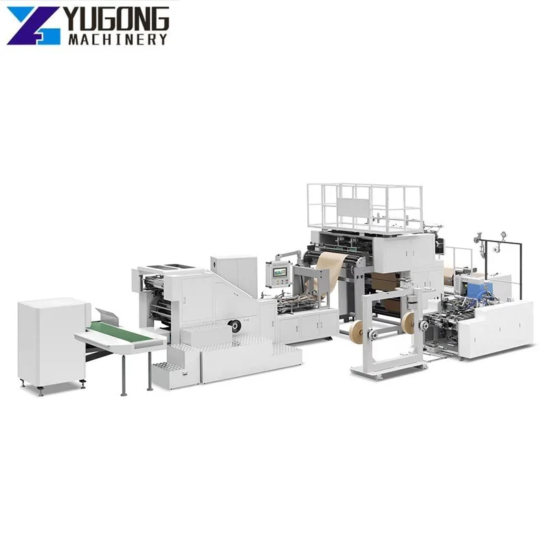 

Square Bottom Paper Bag Machine with Paper Bag Printer Machine for Sale Automatic Food Paper Bag Making Machine