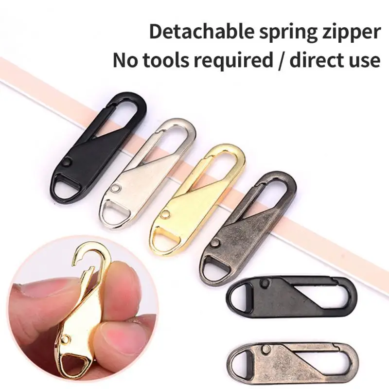 

5/10pcs Universal Zipper Puller Detachable Zipper Head Instant Zipper Repair Kits For Zipper Slider DIY Craft Sewing Kits Zipper