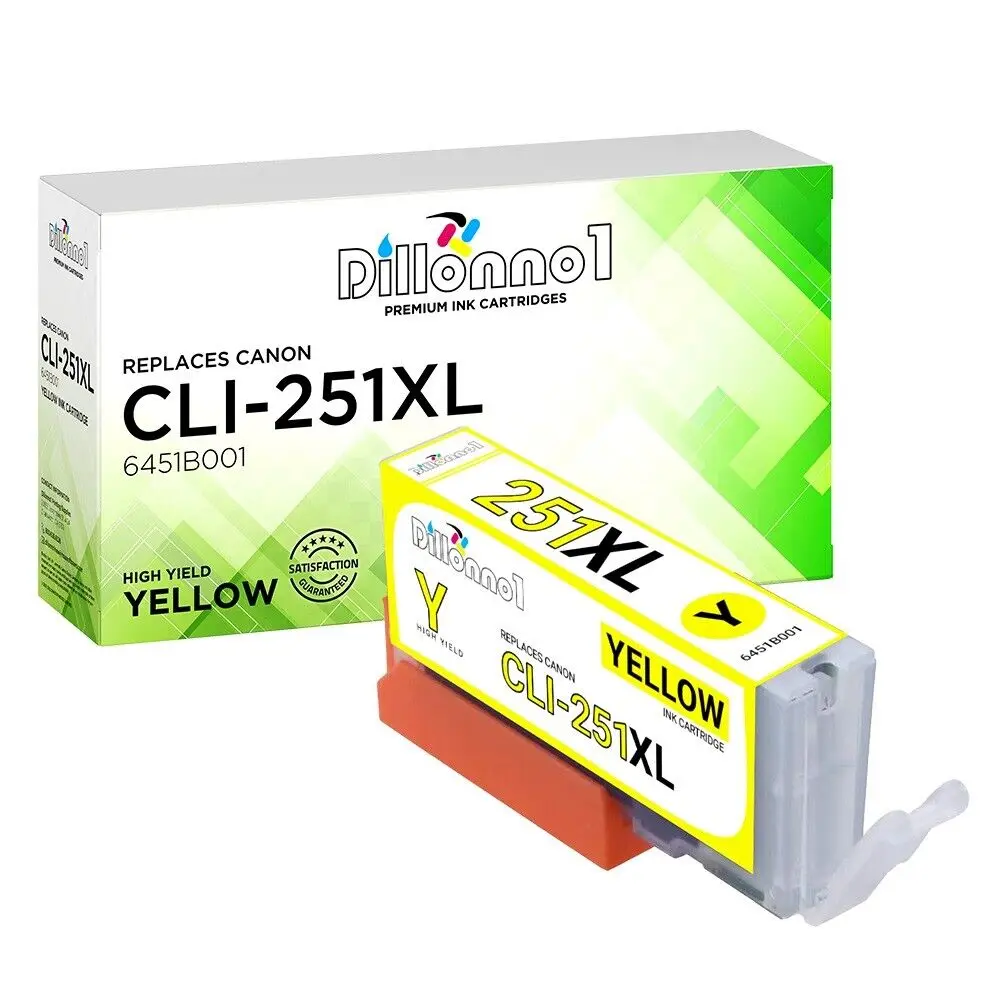 

Для Canon CLI-251XL желтые чернила для MG5420 MG5422 MG5520 MG5522 MG5620