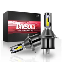 txvso8 h4 high and low led headlight car bulbs 110w 26000lm every pair 6000k lights for auto motorcycle mini 9003 lenses lamps