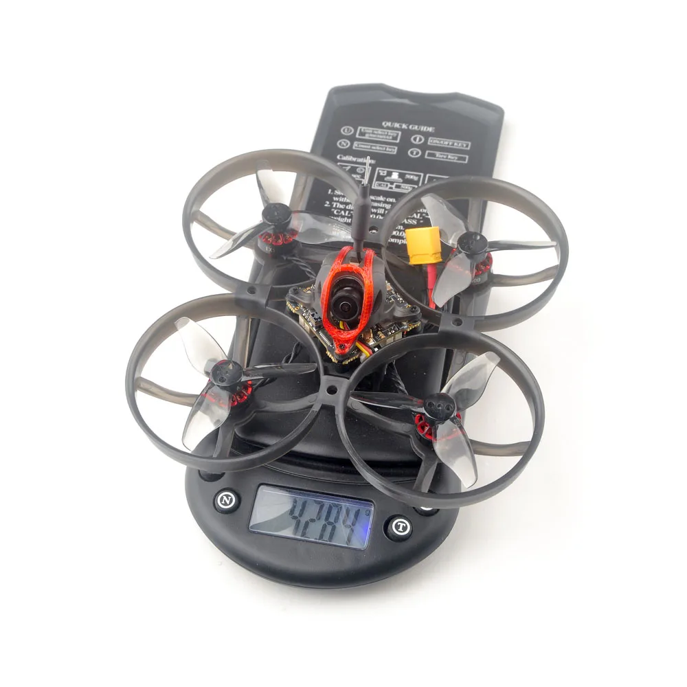 Фото Комплект рамы для микро-дрона HappyModel Mobula8 1-2S 85 мм Micro FPV Whoop с полетным контроллером X12 AIO, видеопередатчиком OPENVTX 400 мВт, приемником ELRS/FR-SLY и камерой Caddx 1200TVL EX1103 №1