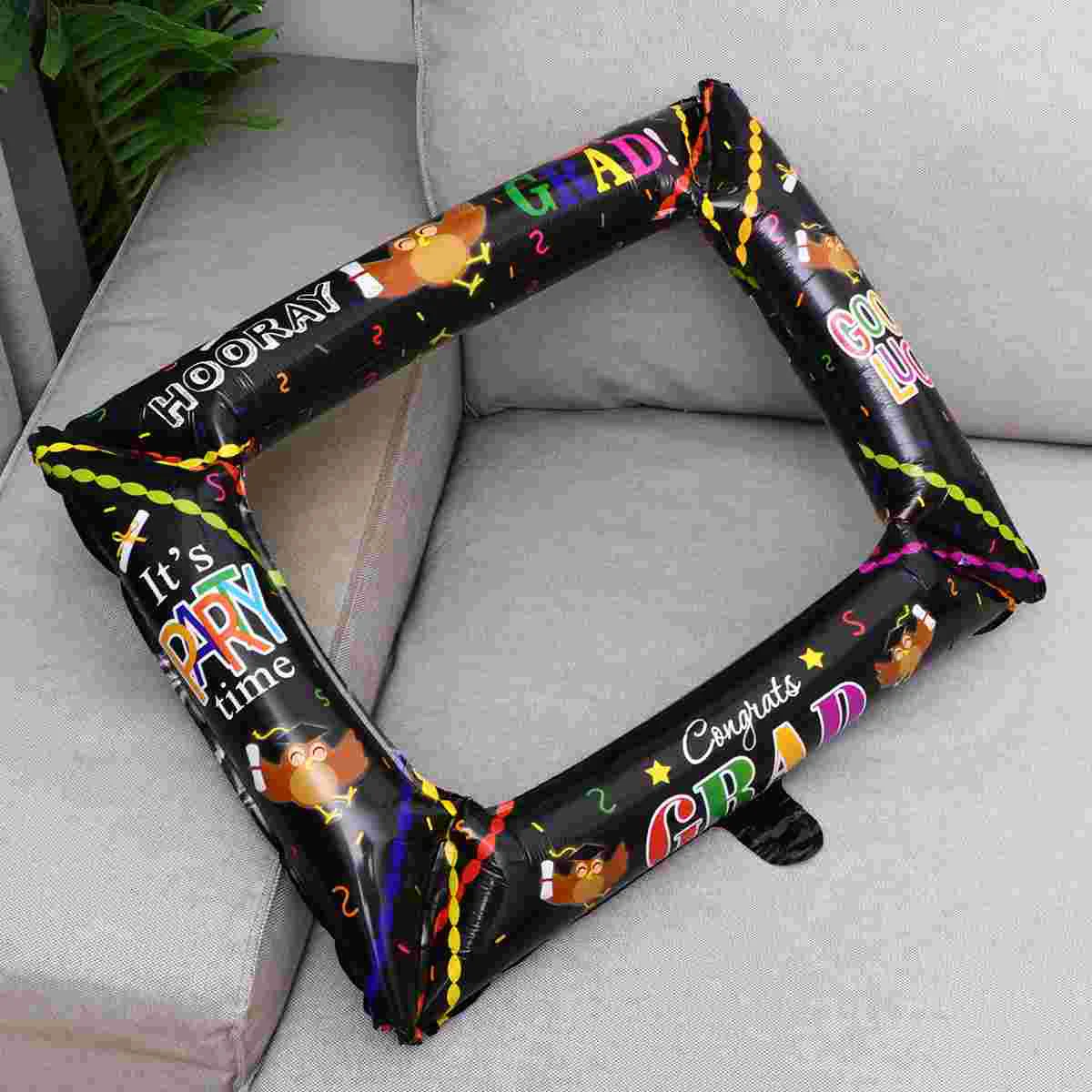 

5Pcs Party Props Practical Photo Frame Balloons Photo Props for Graduation