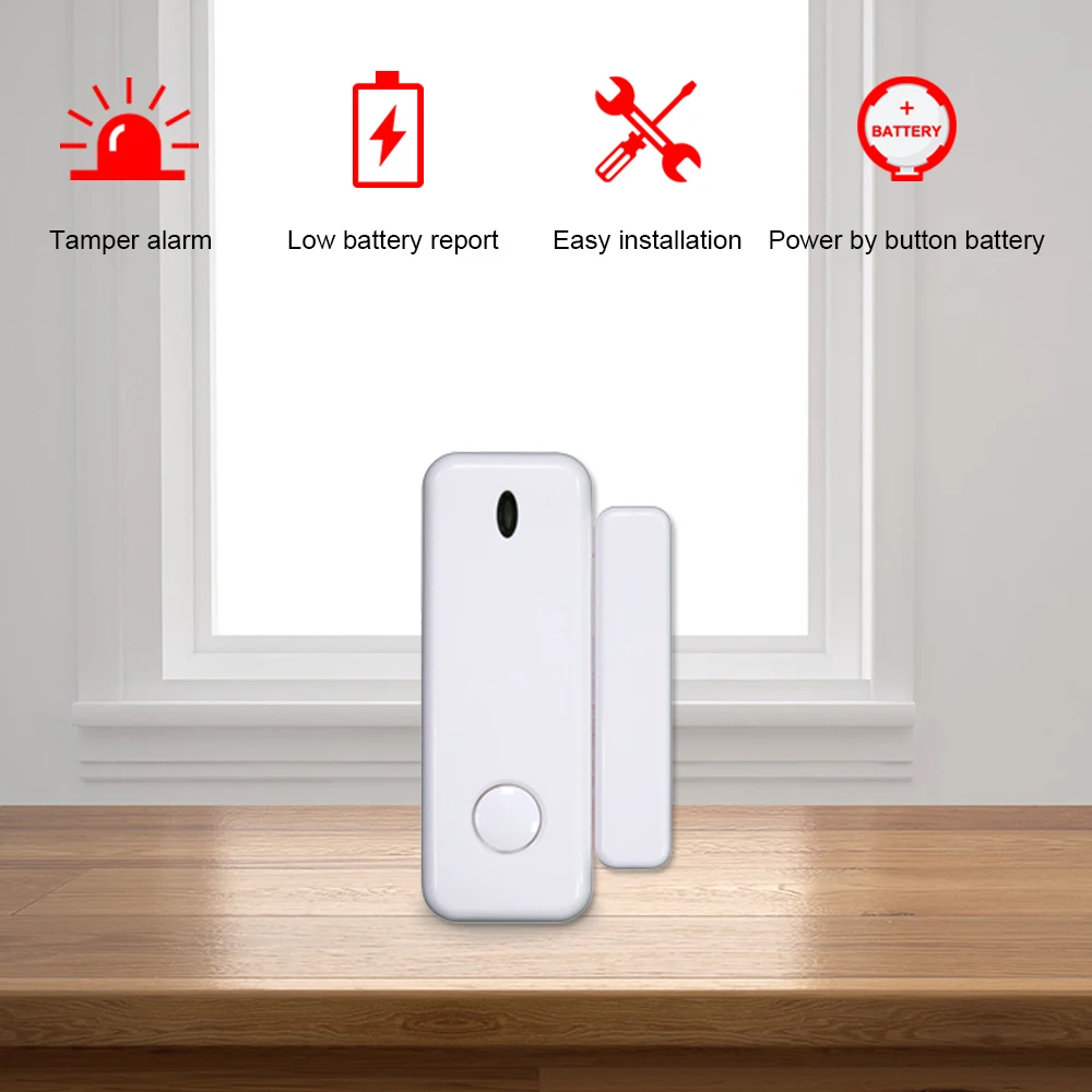 

Wireless 433mhz Door and Window Magnetic Sensor Wireless Connection Smart Home Wireless Door Detectors Door Magnetic Automation