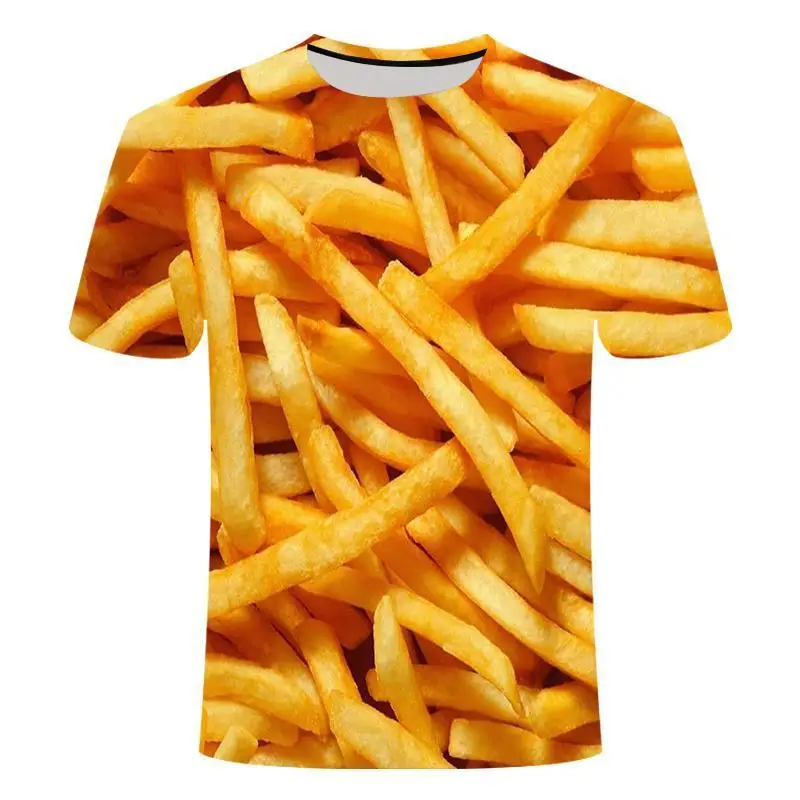 

2022 New 3d T -Shirt Men 'S Beer /Hamburger /Poker Hip -Hop O -Neck Short Sleeve Men /Women T -Shirt Printed T -Shirt Top