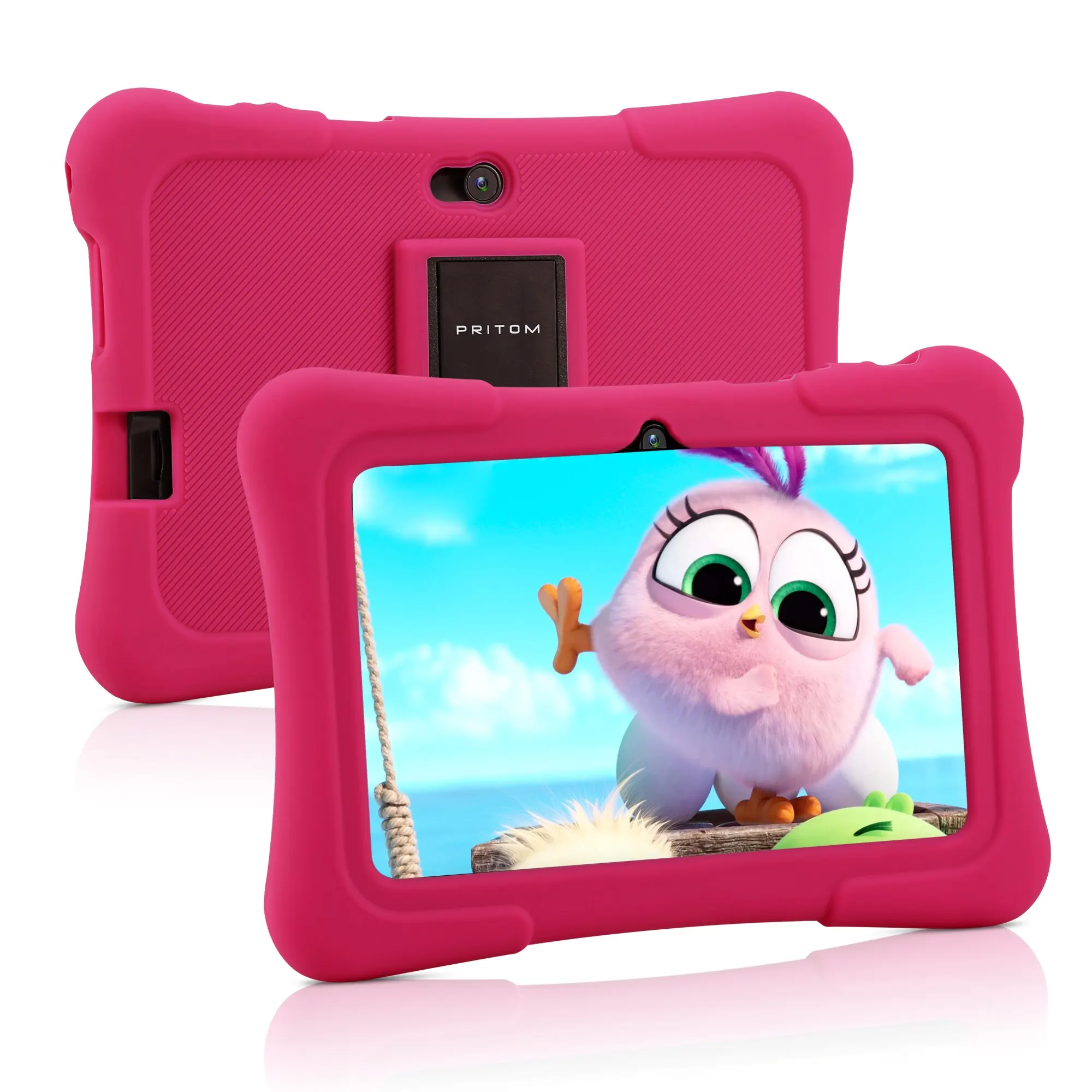 PRITOM 7 Inch Kids Tablet Quad Core Android 10 32GB WiFi Blu