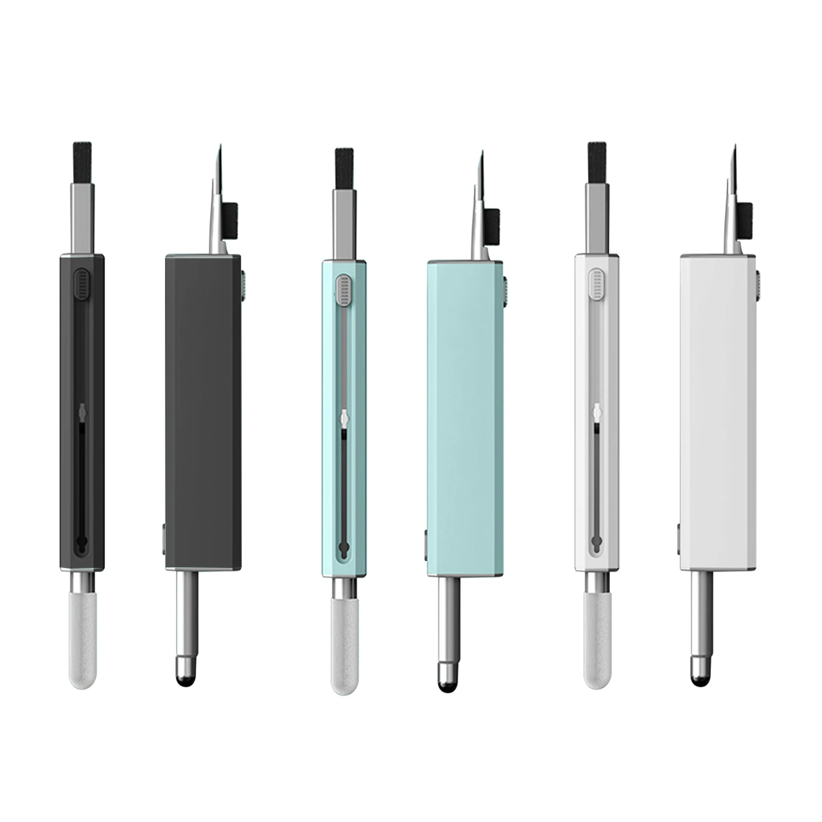 

5 in 1 Earbuds Keyboard Clean Brush Bluetooth-compatible Earphones Case Cleaning Pen Tools with Capacitive Stylus for Airpods 3