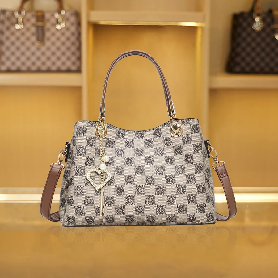 Женская Сумка Через Плечо С Геометрическим Принтом. Универсальная Офисная На Все