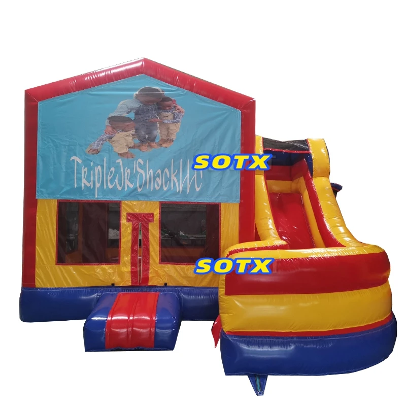 

Commercial Grade Outdoor Rental Inflatable Bouncer Combo Inflatable Combo Bounce Castle With Slide