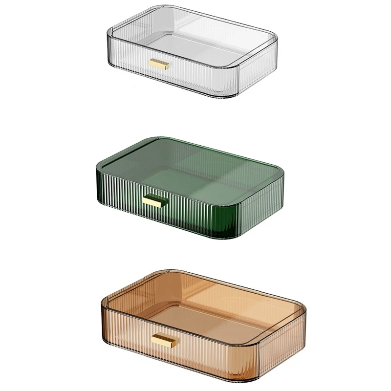 Штабелируемые ящики-органайзеры для макияжа органайзеры туалетного столика и