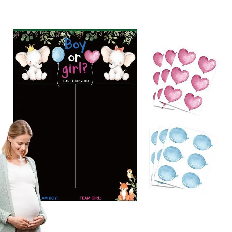 

Gender Reveal Voting Board Gender Reveal Poster Board Idea Games Cast Your Vote Guessing Game Gender Reveal Party Centerpieces