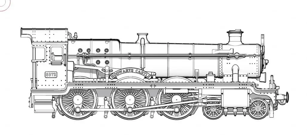 HALL CLASS 1/160 16002 GWR Hall4900 class No.5972"Hogwarts C