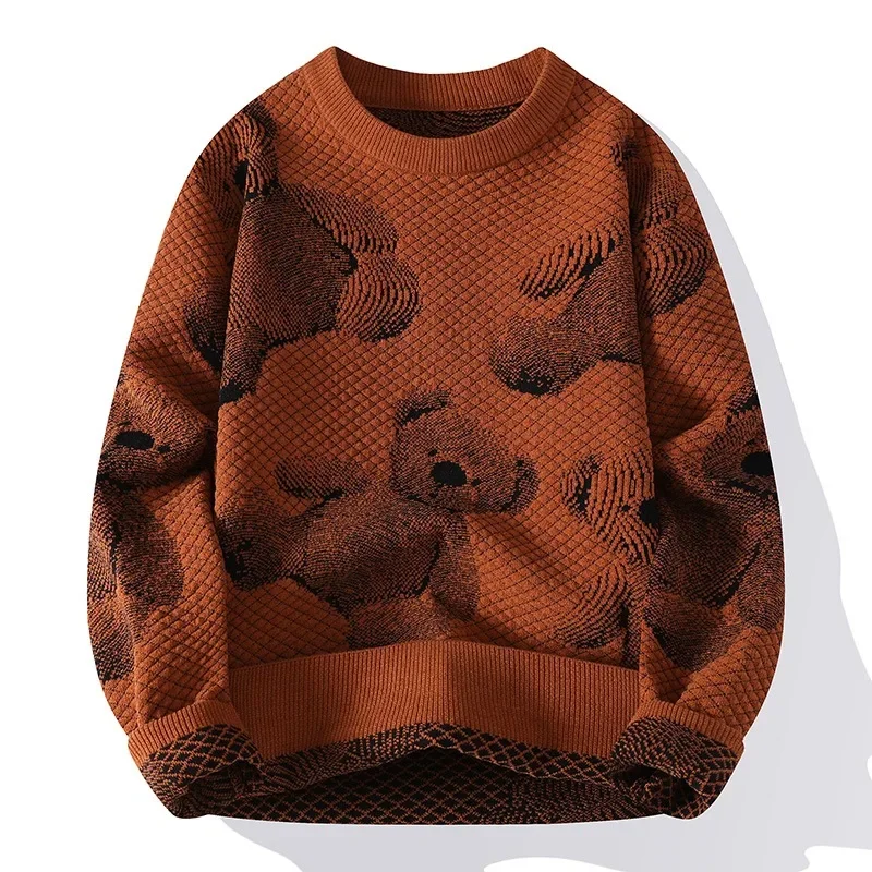 Мужской вязаный базовый слой повседневный свитер осень/зима новый стиль модный