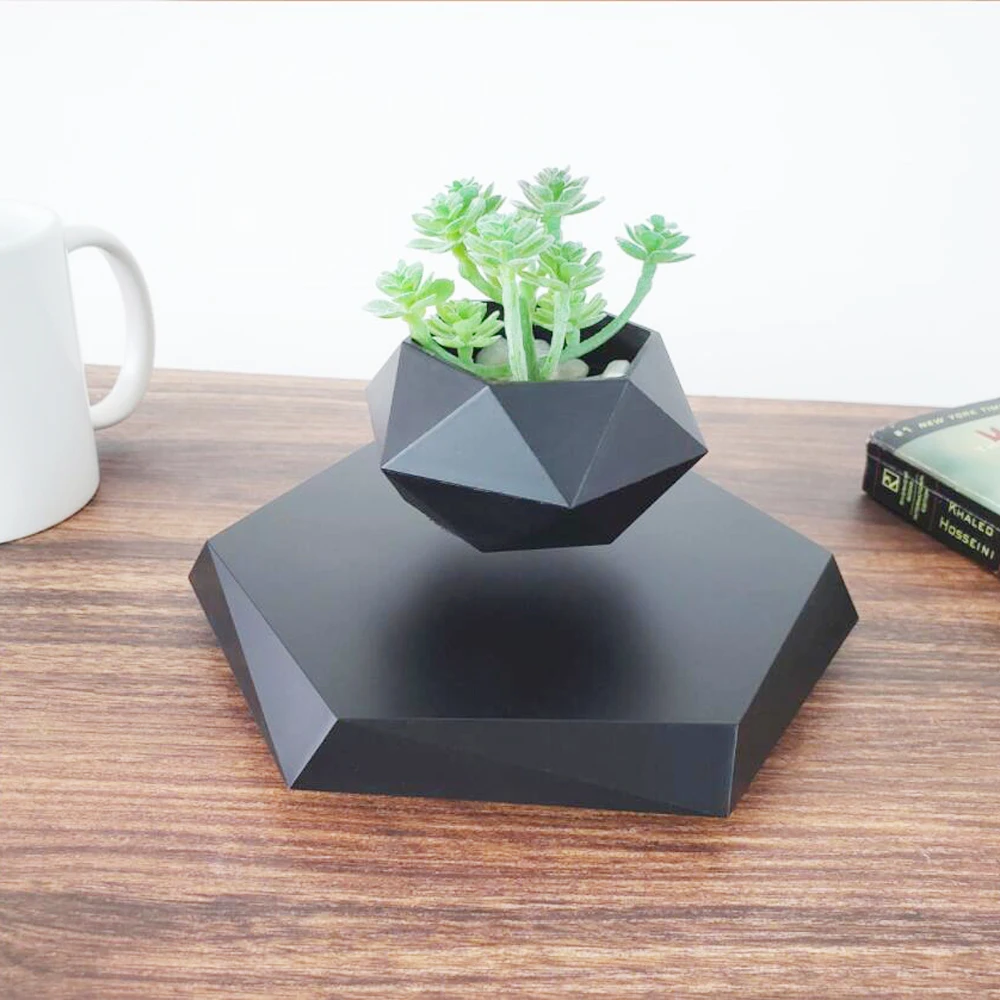 

Magnetic Levitation Flower Pot Nordic Novelty Bonsai Air Floating Plant Potted for Desk Decora Valentine's Day Christmas Gift