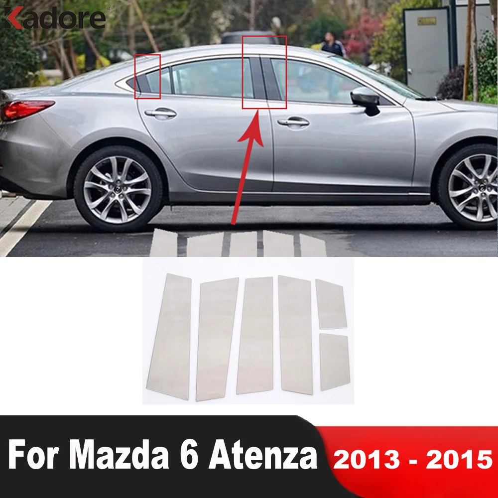 Автомобильные аксессуары для Mazda 6 MAZDA6 Atenza 2013 2014 2015 окошко из нержавеющей стали
