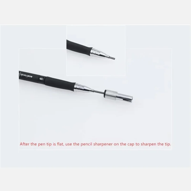 2.0mm Mechanical 2B Automatic Pencil Set With Color Black Lead Refill eraser sharpener for Writing Draft Drawing Sketch Crafting