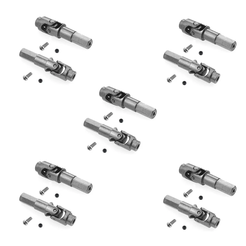 

10 шт. металлический Универсальный рулевой шарнир приводной вал аксессуары для WPL C14 C24 C34 B24 B36 MN D90 D91 MN99S Запчасти для радиоуправляемых автомоб...