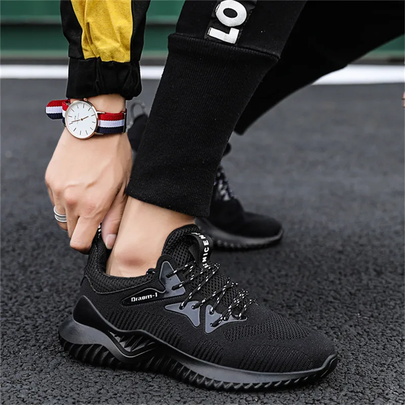 Sneakers for Men Breathable Comfortable Men's Running Shoes Lace-up Soft Walking Footwear Casual Sports Shoes Wear-resisitant