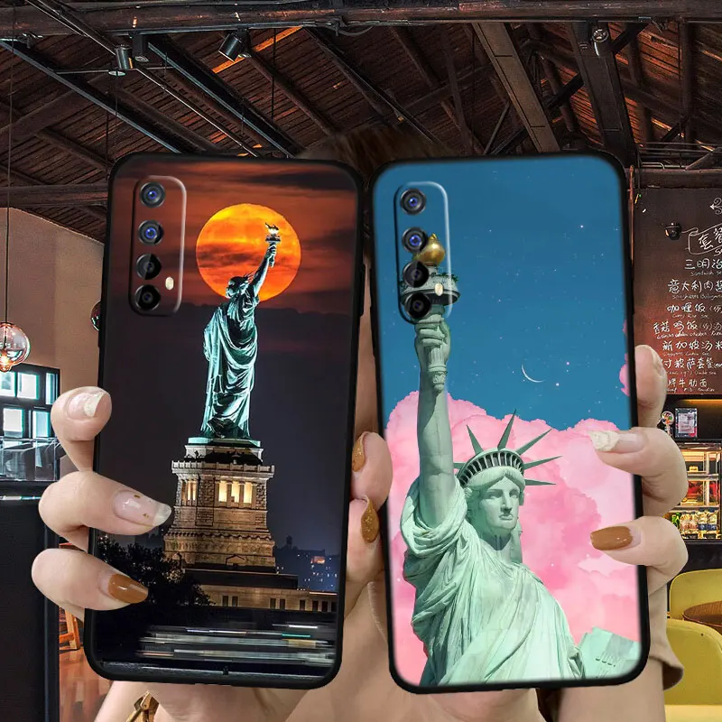 Чехол для телефона Статуя Свободы Samsung Galaxy Note 8 9 10 20 Ultra Lite Plus A03 A06 A16 M35 A11 M21 J7 J8 Prime Pro