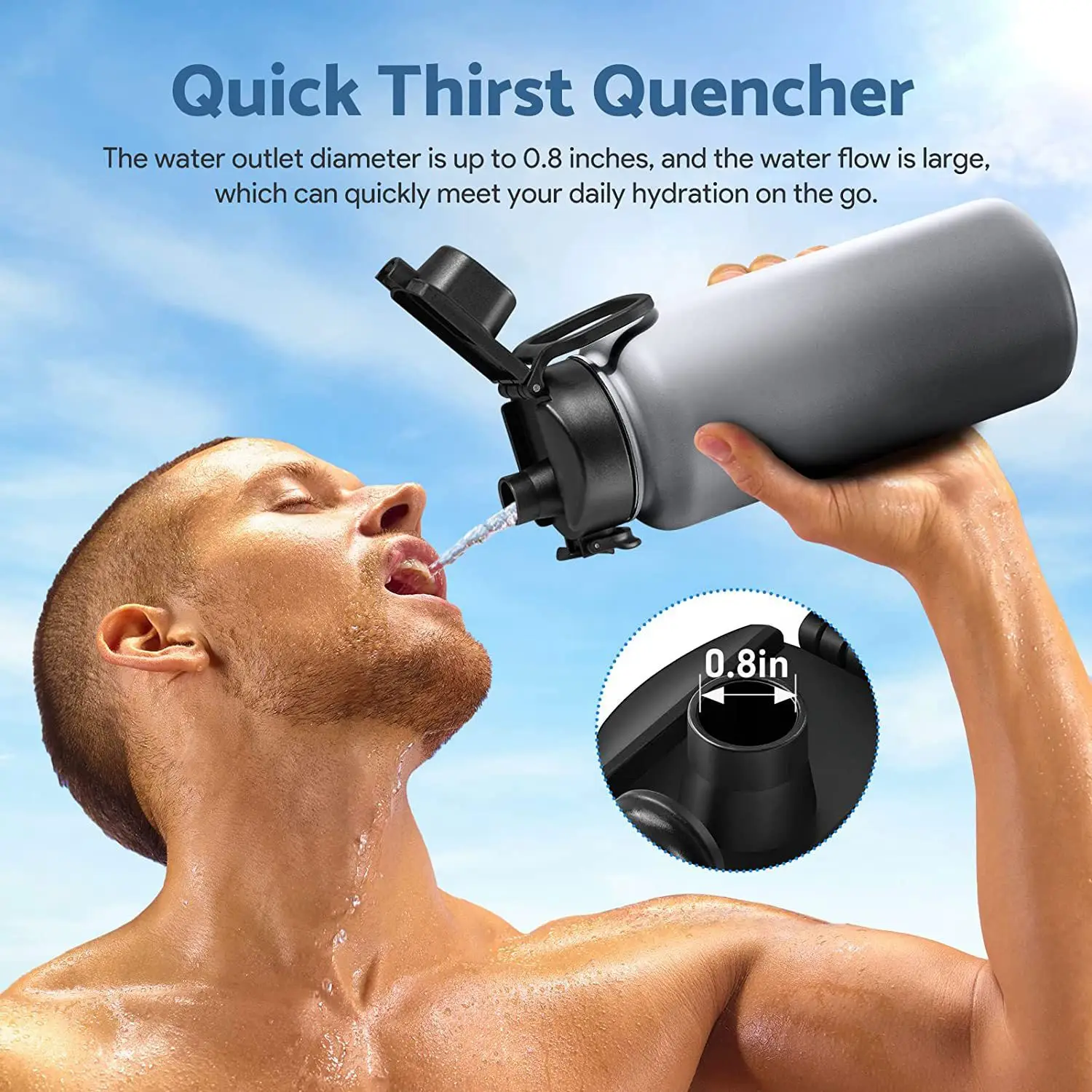 2 шт. крышка для бутылки с широким горлышком 12 16 18 20 32 40 64 унции