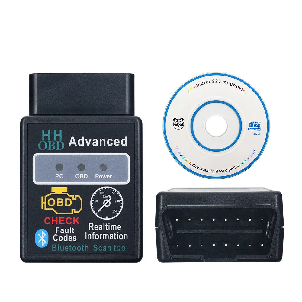 

20Pcs/lot Elm327 Bluetooth OBD2 V1.5 Car Diagnostic Interface ELM 327 1.5 HH OBD OBDII Scanner Fault Code Reader 9 OBD2