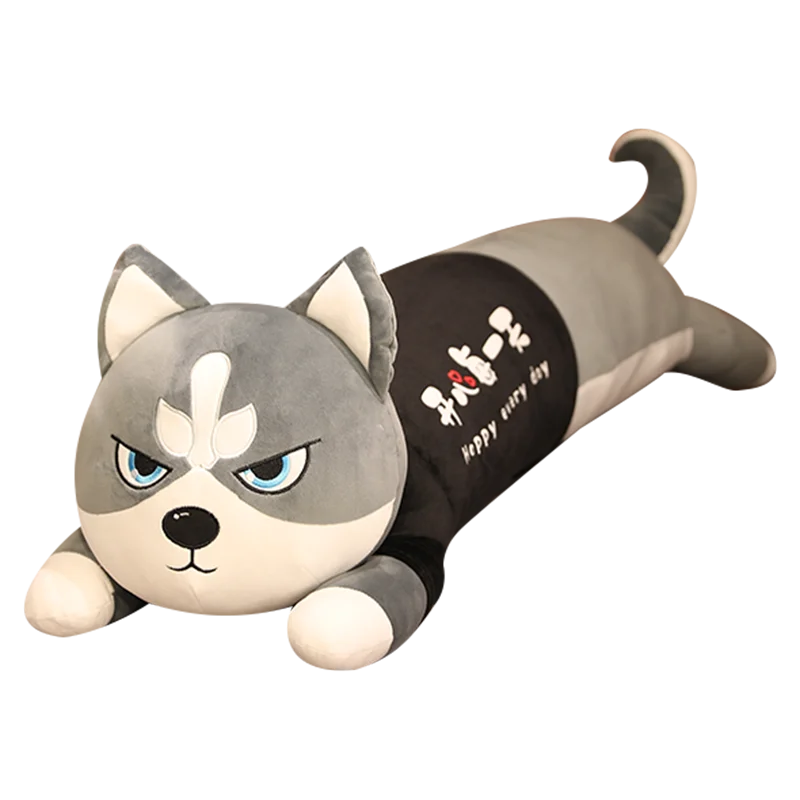 Cute husky doll plush toy sleeping pillow clip legs soft queen bed cute boys and girls | Stuffed & Plush Animals