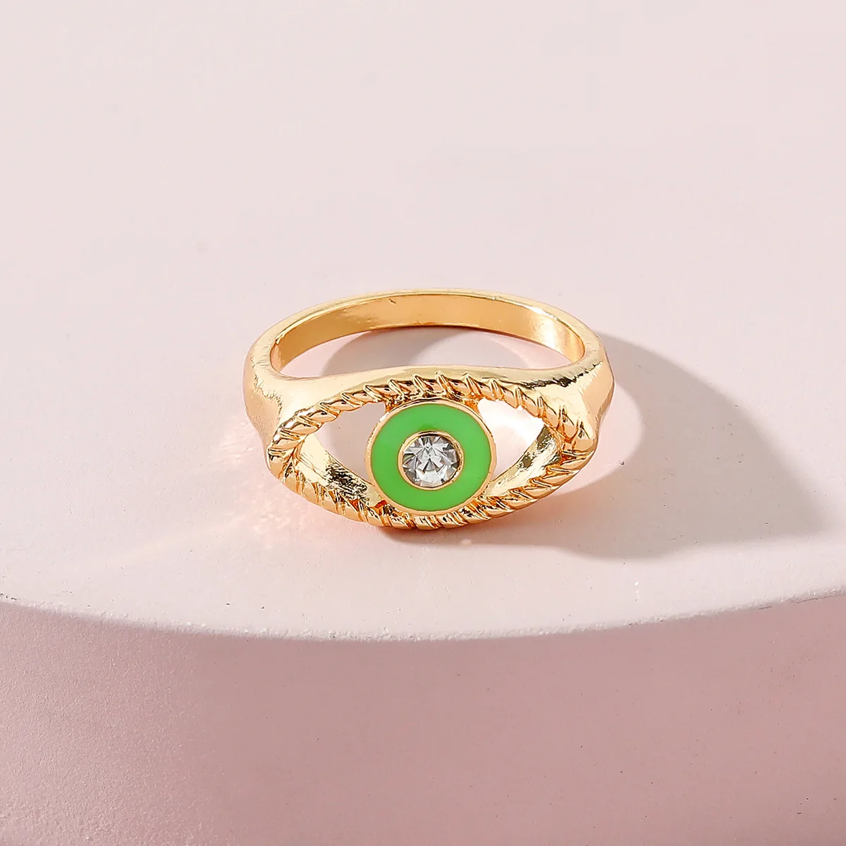 

Модные ювелирные изделия LUNA CHIAO, эмалированное кольцо от сглаза, эффектные кольца для женщин