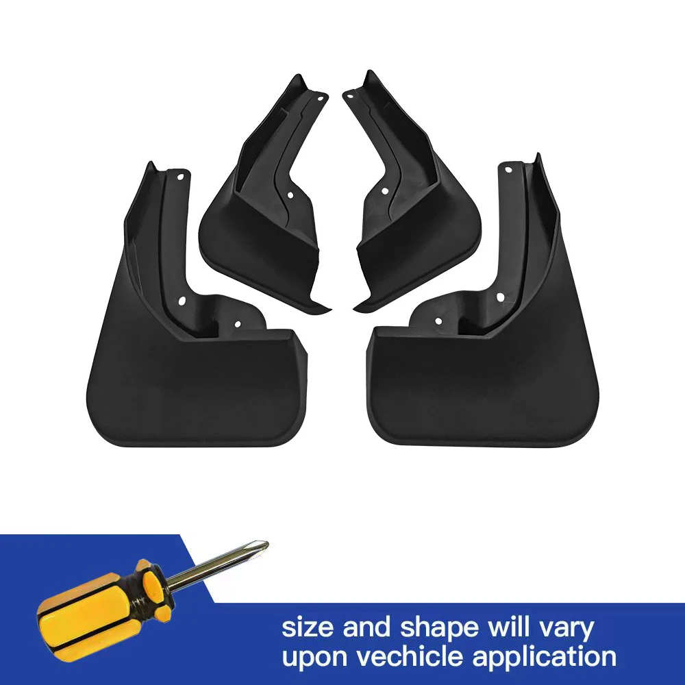 

4Pcs Front & Rear Mud Flaps Splash Guards Mudguards Black For VW Volkswagen New THARU 2023