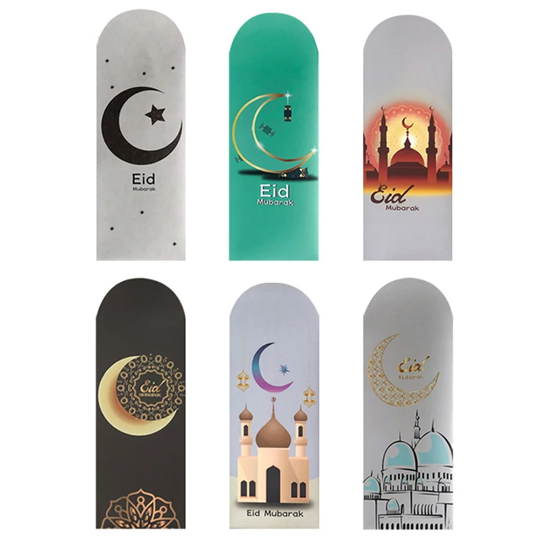 

6Pcs/set Cash Envelopes Eid Mubarak Ramadan Gift Money Cash Decorative Islamic Muslim Eid Al-fitr Invitation Supplies