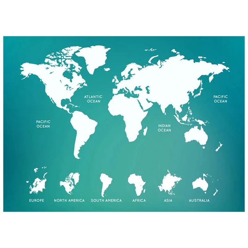 

BEAU-DIY Diamond Embroidery Round Resin Diamond Cross Stitch Home Wall Decor (World Map) 30X40cm