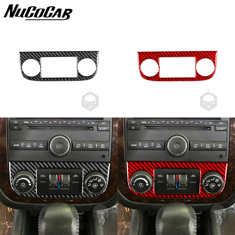 

For Chevrolet Impala 2006-2013 Carbon Fiber Air Conditioner Adjustment Knob Decorative Sticker Car Interior Accessories Sticker