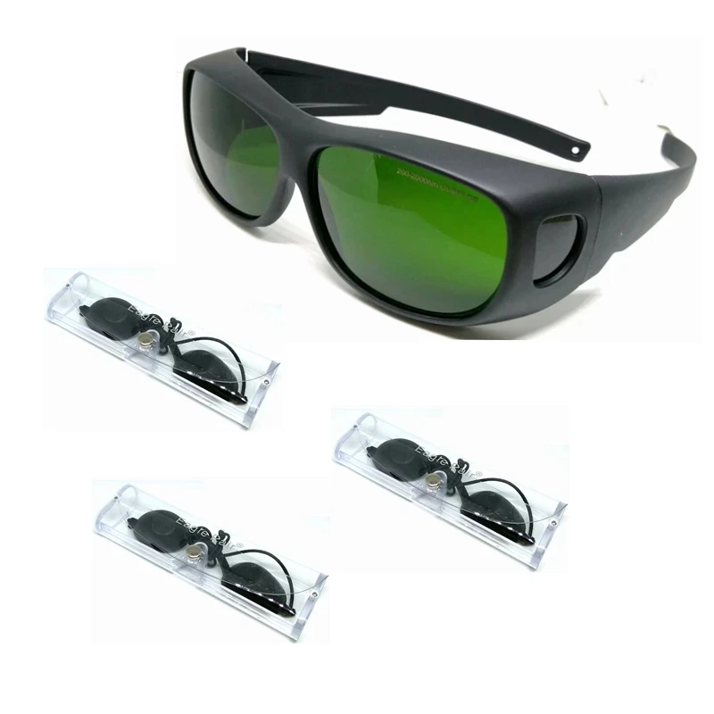 1pc IPL CE 200nm-2000nm IR Laser Protection Goggles Safety Operator Glasses w 3p