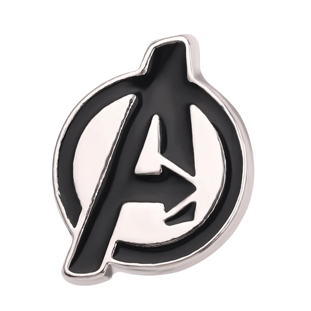 

Movie The Avengers Logo Enamel Brooches Letter A Metal Badges Bag Clothes Hat Lapel Pins Unisxe Fashion Jewelry Accessories