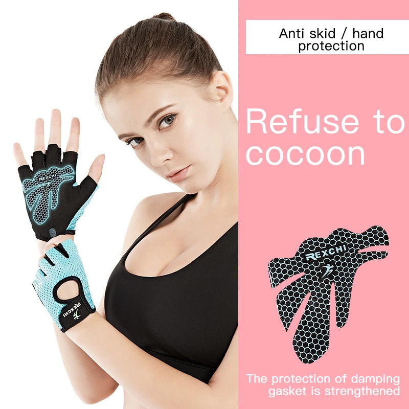 

Summer Cycling Gloves Fitness Gloves Gym Weightlifting Yoga Bodybuilding Training Thin Breathable Non-slip Half Finger Gloves