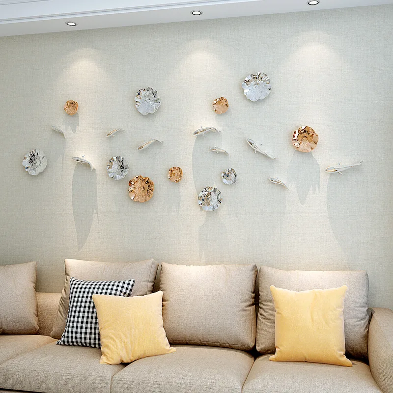 Домашнее украшение для стен креативное Современное гостиной с рыбками